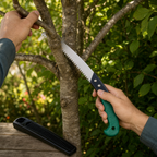 96 Pieces Hand Pruning Saw with Protective Cover, 30 cm, Green Black and Silver, 1 Piece