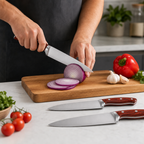 144 Pieces Stainless Steel Kitchen Knives Set, 3-Piece Food Preparation Cutting Set