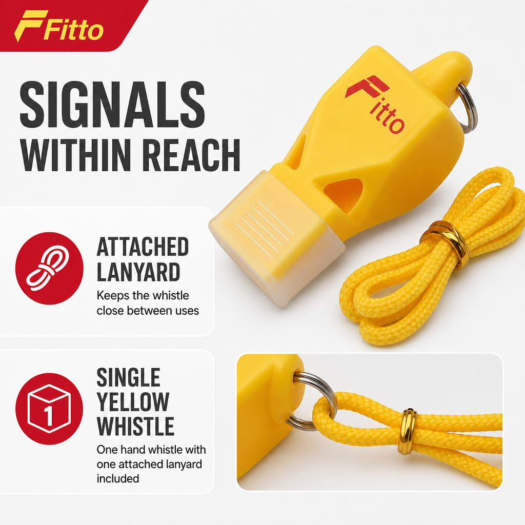 120 Pieces Sports Hand Whistle with Lanyard, Yellow, Single Piece, 15 cm