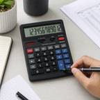 72 Pieces Black 12-Digit Electronic Calculators with Grand Total and Square Root Functions, 1 Piece