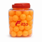 72 Pieces Table Tennis Balls, Orange, 40-Piece Jar for Practice and Recreational Play