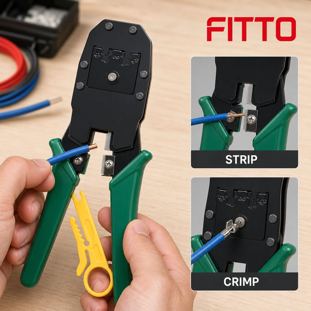 96 Pieces Wire Stripping & Crimping Plierses, 20 cm, Black Green Yellow, 1 Piece
