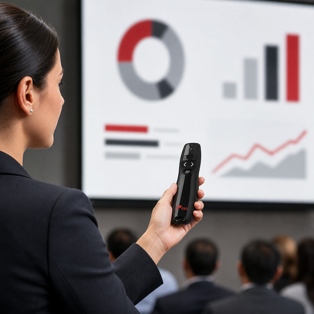 60 Pieces 2400 Laser Presentation Remote with Wireless Control for Slide Navigation and Presentations