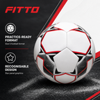 72 Pieces Football Size 5, Star Panel Design, Single Ball for Practice and Casual Play