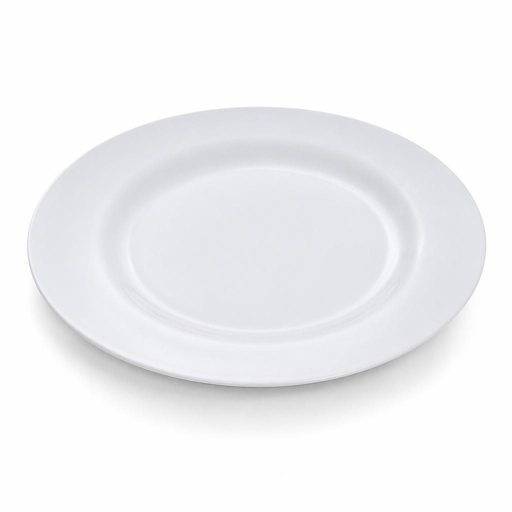 96 Pieces Dinner Plate, White, Round, 10 Inch