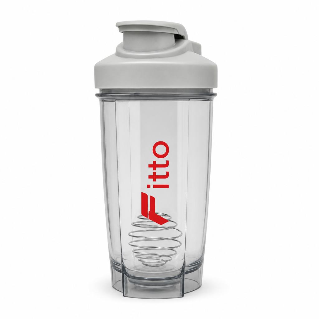 120 Pieces 500ml Shaker Bottle with Mixer Spring, Clear Sports Water Bottles for Fitness and Training