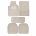 60 Pieces Carpet Universal Car Floor Mat Set, Beige, 5-Piece