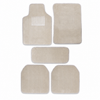 60 Pieces Carpet Universal Car Floor Mat Set, Beige, 5-Piece