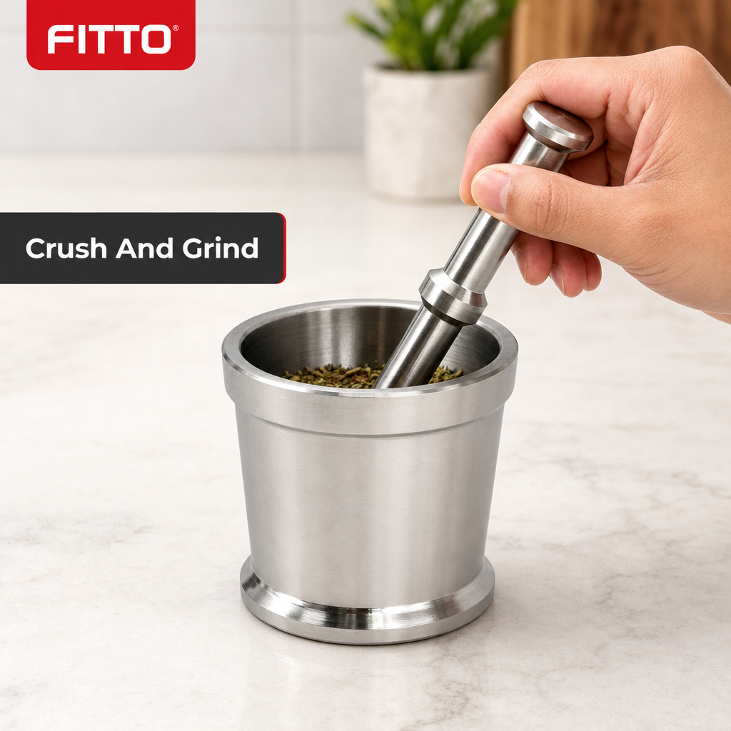 72 Pieces Stainless Steel Mortar and Pestles Small 13 cm Kitchen Spice and Herb Grinder