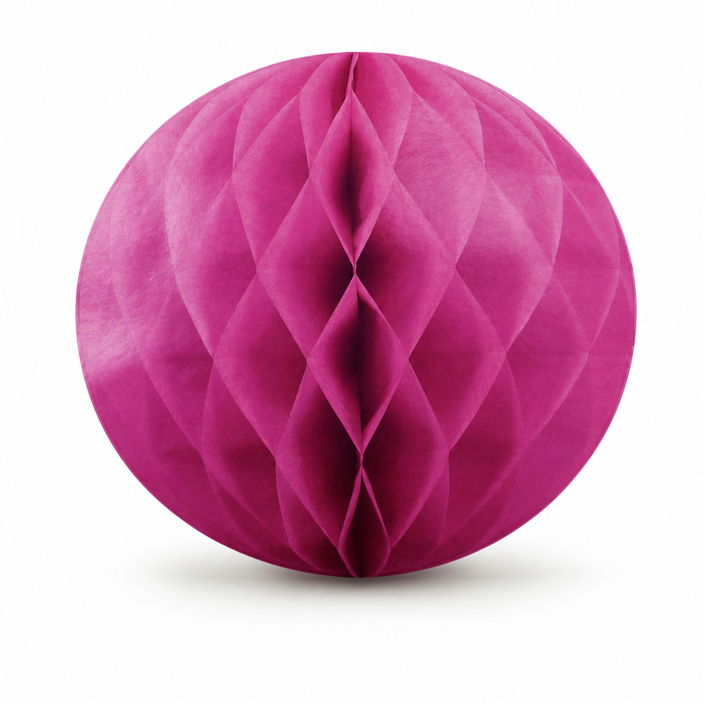 240 Pieces Pink Paper Honeycomb Ball Decoration, 30 cm, 1 Piece