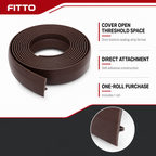 120 Pieces Self-Adhesive Door Bottom Draft Stopper Sealing Strip, 1 Roll