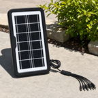96 Pieces Solar Panels 6V 3.8W with Multi-Head USB Cable, Black, 1 Piece