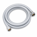 96 Pieces Flexible PVC Shower Hose, 1.5 m, Silver, 1 Piece