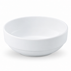 120 Pieces White Round Melamine Serving Bowl with Raised Rim, 27 x 27 x 9 cm, 1 Piece
