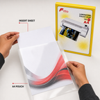 72 Pieces A4 Laminating Pouches, Clear, 100 Pieces for Document Finishing and Office Projects