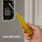 120 Pieces Voltage Tester Screwdriver, 15 cm, Yellow Clear Silver, 1 Piece