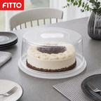 96 Pieces Clear Plastic Cake Covers with Round Base, 30 cm, 1 Piece