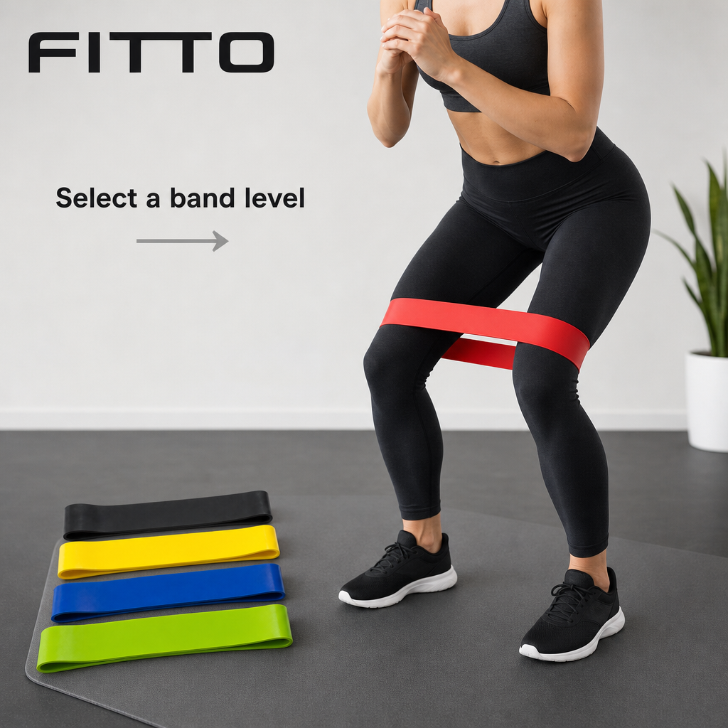 96 Pieces Resistance Bands for Home Workouts, 5 Resistance Levels, 5-Piece Exercise Loop Set