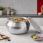 96 Pieces Anodised Aluminium Biryani Stockpot with Lid, 14 in