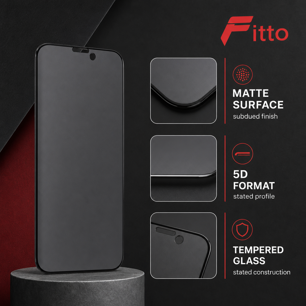120 Pieces Screen Protectors for 13 Pro Smartphone, 5D Matte Tempered Glass with Anti-Static Finish, Single Piece