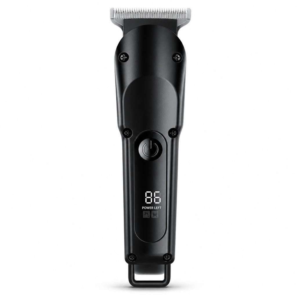 96 Pieces Rechargeable Hair Clipper with Digital Display, USB Charging, Black