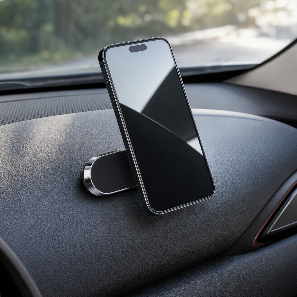 120 Pieces Magnetic Mobile Car Mount for Curved Surfaces, Black