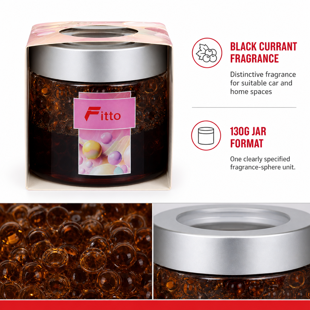 96 Pieces Fragrance Spheres Car & Home Air Freshener, Black Currant Scent, 130g