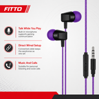 240 Pieces Wired Earphoneses with Built-In Microphone for Gaming and Music, Single Set