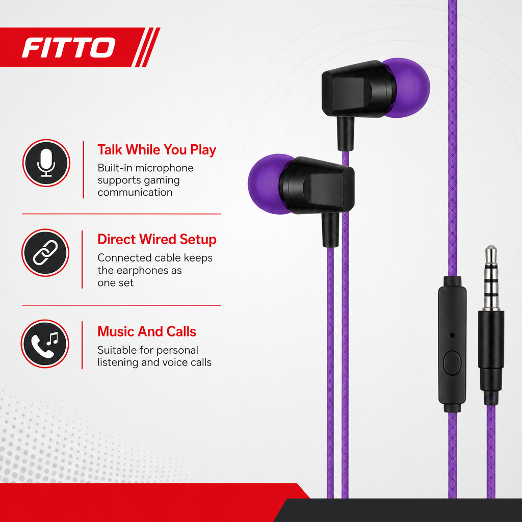 240 Pieces Wired Earphoneses with Built-In Microphone for Gaming and Music, Single Set