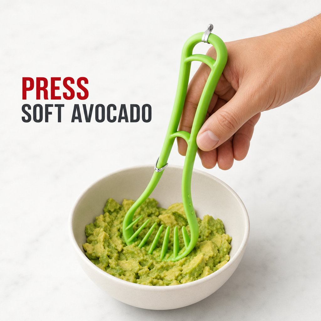 144 Pieces Green Avocado Masher with Long Handle, Food Preparation Tool, 1 Piece