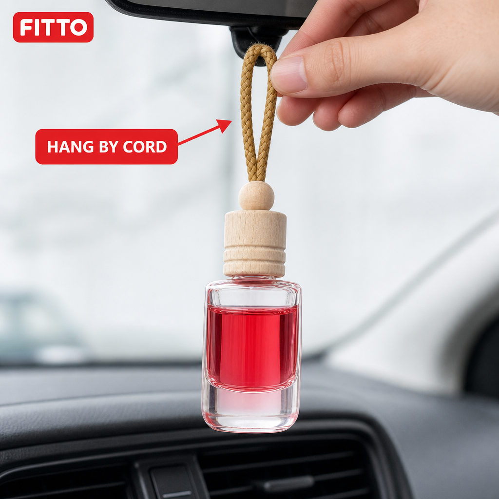 96 Pieces Hanging Bottle Car Air Perfume, Strawberry Scent, Single Unit