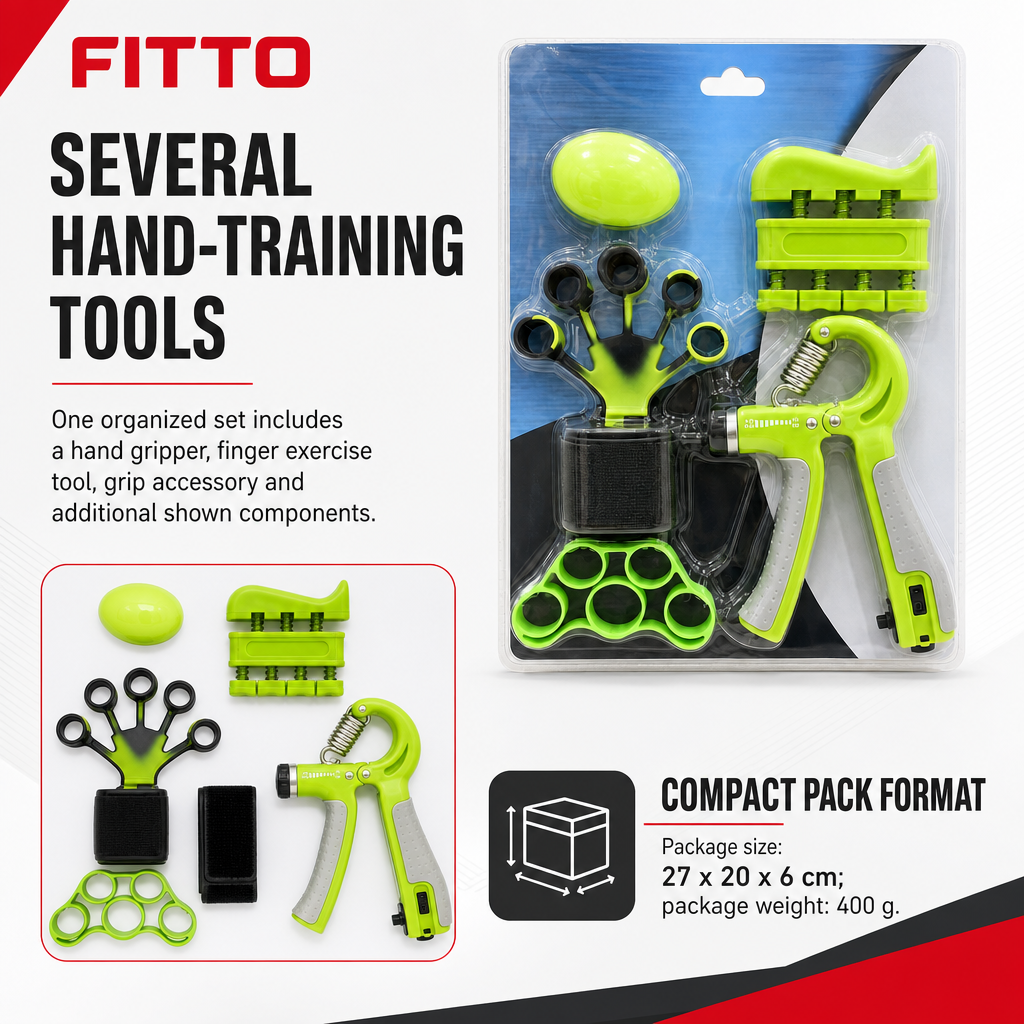 96 Pieces Hand Grip Strength Training Set, Multi-Tool Exercise Kit for Hand and Finger Workouts