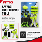 96 Pieces Hand Grip Strength Training Set, Multi-Tool Exercise Kit for Hand and Finger Workouts