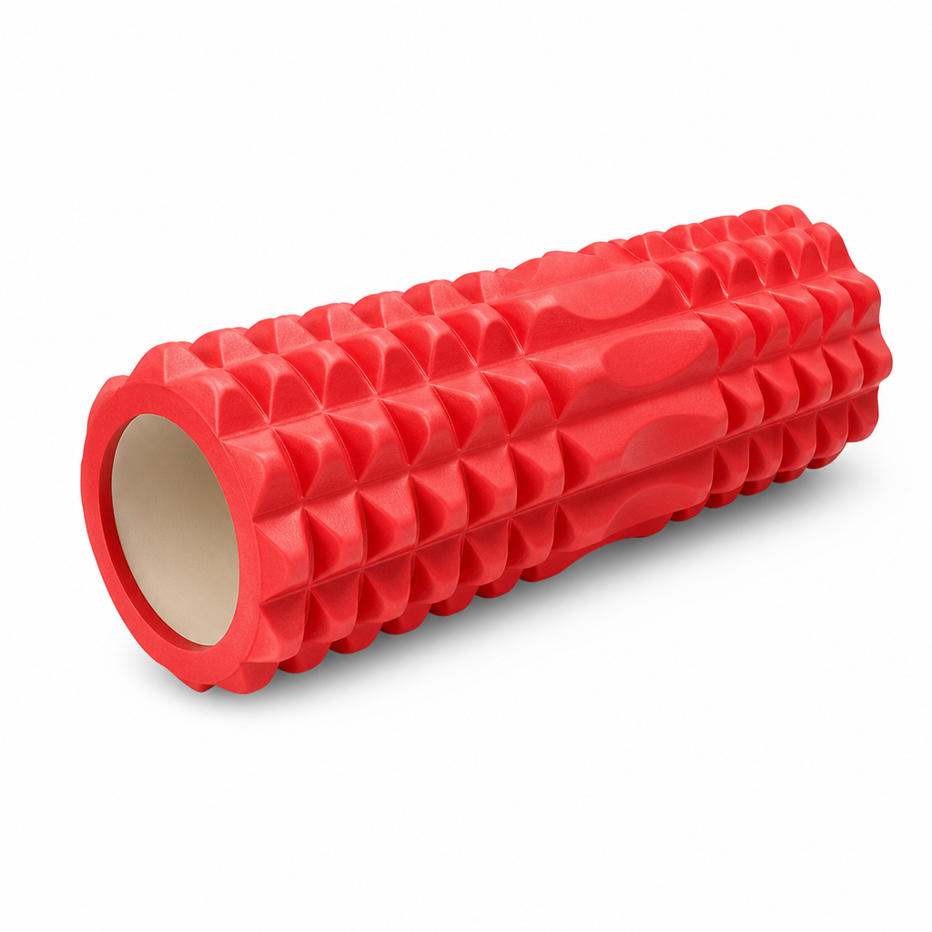 72 Pieces Textured Foam Yoga Roller, 44 cm, Red