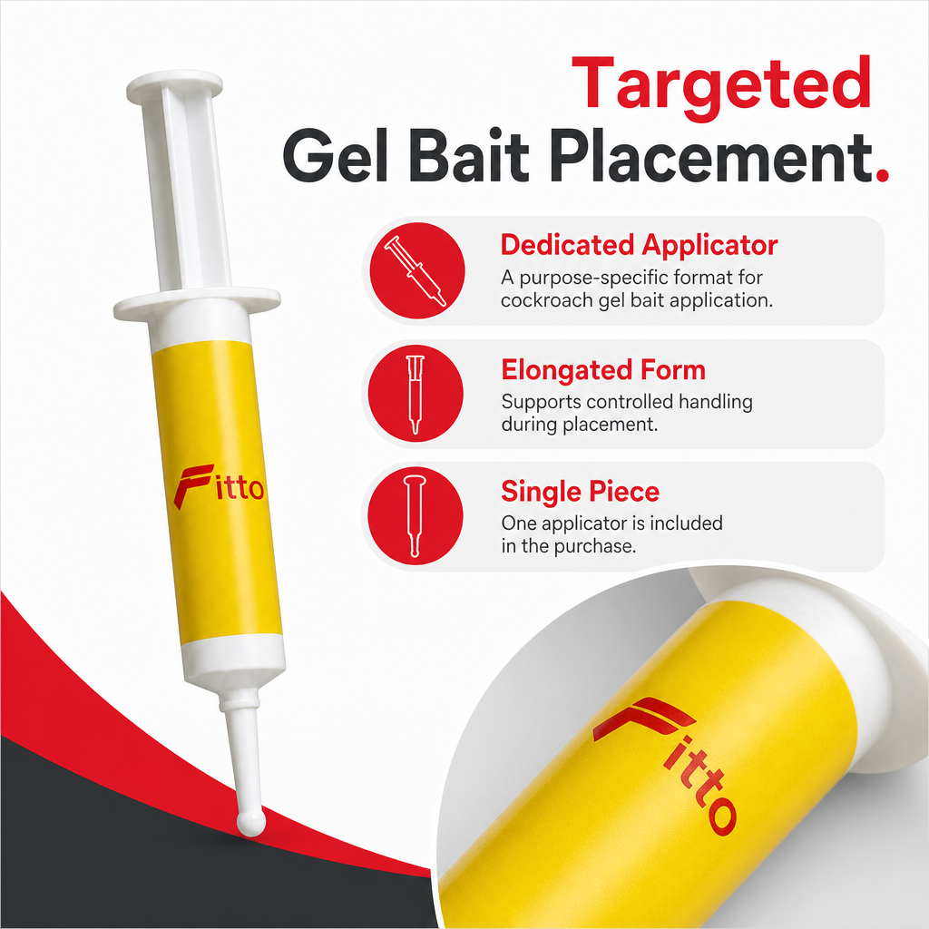 96 Pieces Cockroach Gel Bait Applicators, Yellow and White, 1 Piece