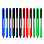 96 Pieces Gel Pens, Arrow Tip, 0.7 mm, Assorted Colours, 12-Pack