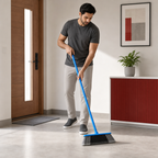 96 Pieces Indoor Broom with Iron Handle, Assorted Colour, 120 cm