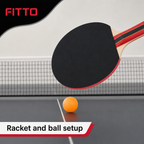 72 Pieces Table Tennis Racket Set with Balls, 1 Set for Recreational Indoor and Outdoor Play