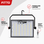 72 Pieces Solar LED Flood Light with Remote Control and Adjustable Bracket, 100 W, 1 Piece