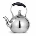 60 Pieces Stainless Steel Stovetop Kettle, 1 L, Silver and Black, 1 Piece