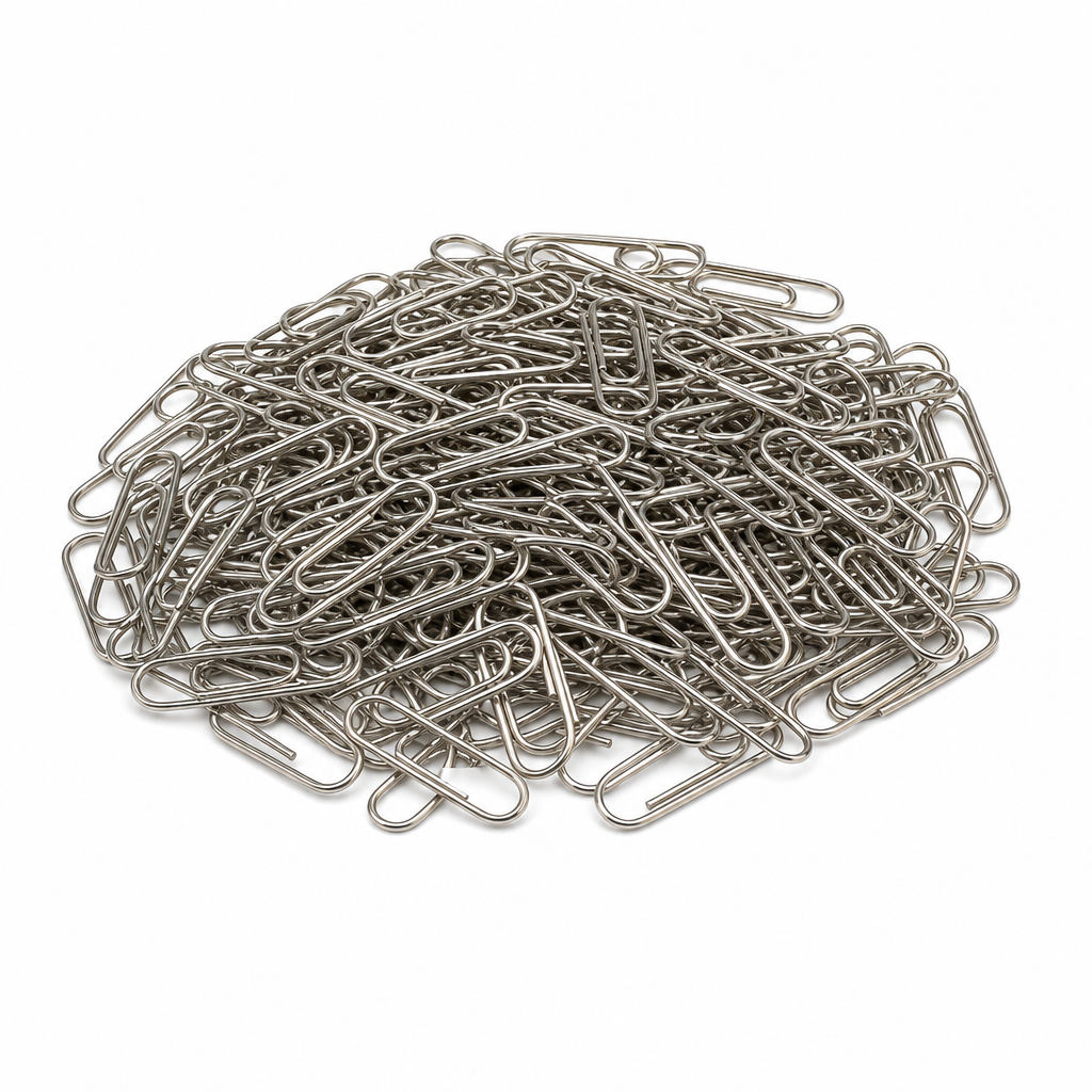240 Pieces Silver 30 mm Paper Clips, 100 Pieces for Office and Document Organization