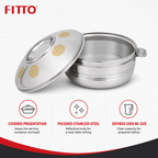 60 Pieces Stainless Steel Insulated Hot Pots, 2500 ml, Round Serving Container, 1 Piece