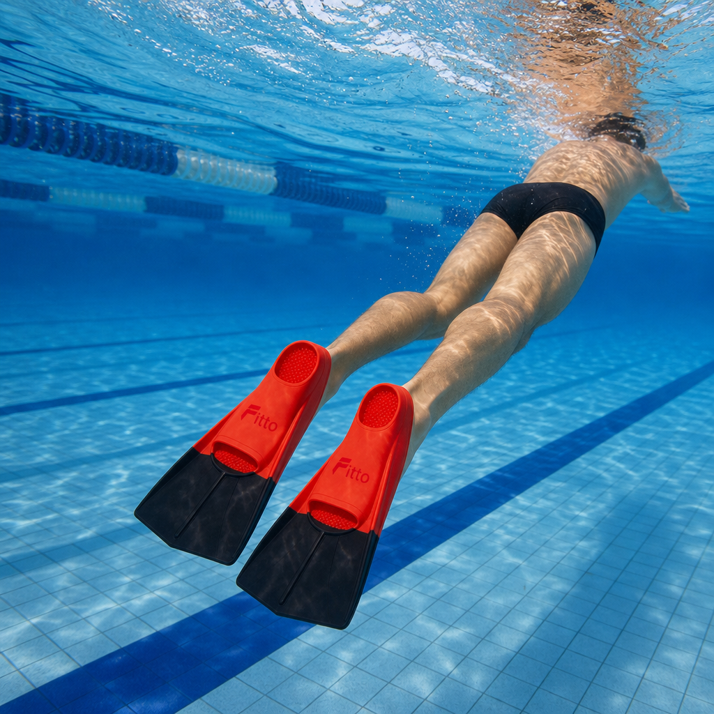 60 Pieces Swimming Fins for Training, Enclosed Foot Pockets, Size S EU 35–36