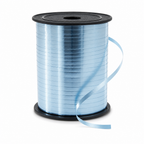 120 Pieces Sky Blue Metallic Ribbon Roll, 5 mm x 250 yd, Decorative Craft Trim for Wrapping and Projects