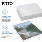 60 Pieces Clear A3 Laminating Pouches, 100 Pieces for Document Protection and Presentation