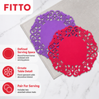 240 Pieces Decorative Round Heat Insulation Mats, 19 cm, 2 Pieces, Assorted Colours