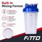 96 Pieces Protein Shaker Bottle with Mixing Insert and Carry Loop, 19 x 9 x 9 cm