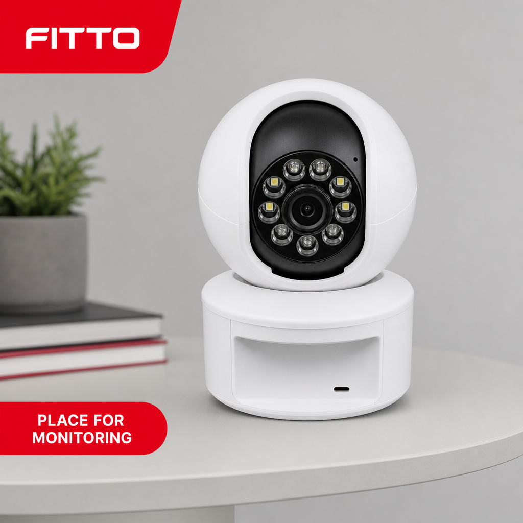 72 Pieces White Wi-Fi Smart Security Cameras with Night Vision LEDs, 1 Piece
