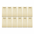 96 Pieces Beige Wedding Candy Boxes with Decorative Bow Detail, 9.7 × 5 × 3 cm, 12 Pieces
