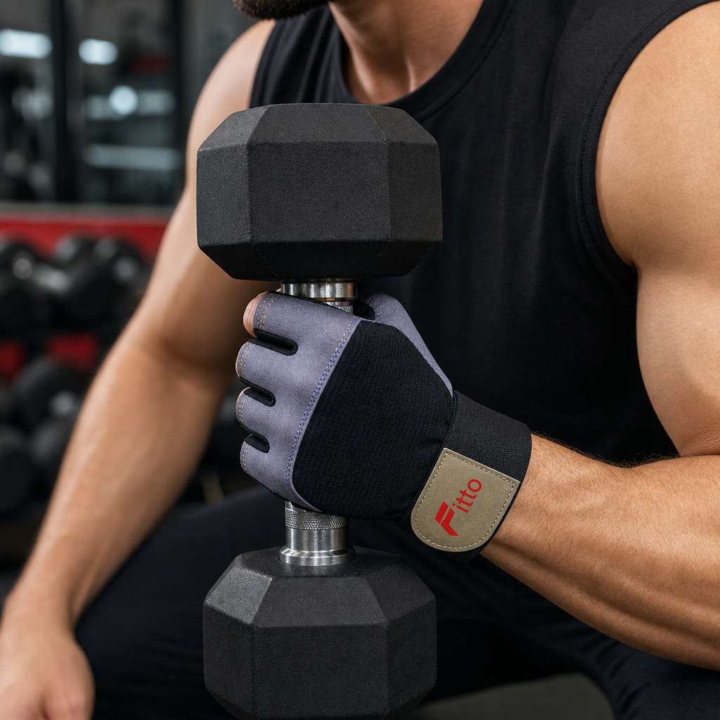 96 Pieces Gym Gloveses for Weight Lifting and Fitness, Grey and Black, Size XXL